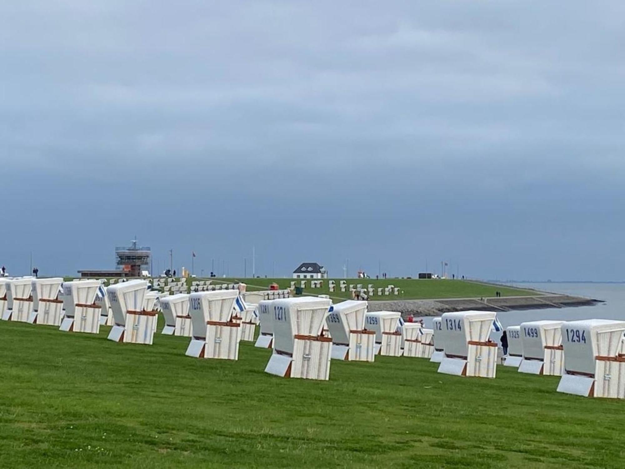 Strandkorb Buesum Exklusiv,Hafennaehe Exterior foto